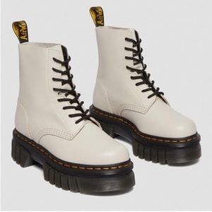Dr Marten Audrick Nappa Leather Platform Ankle Boots